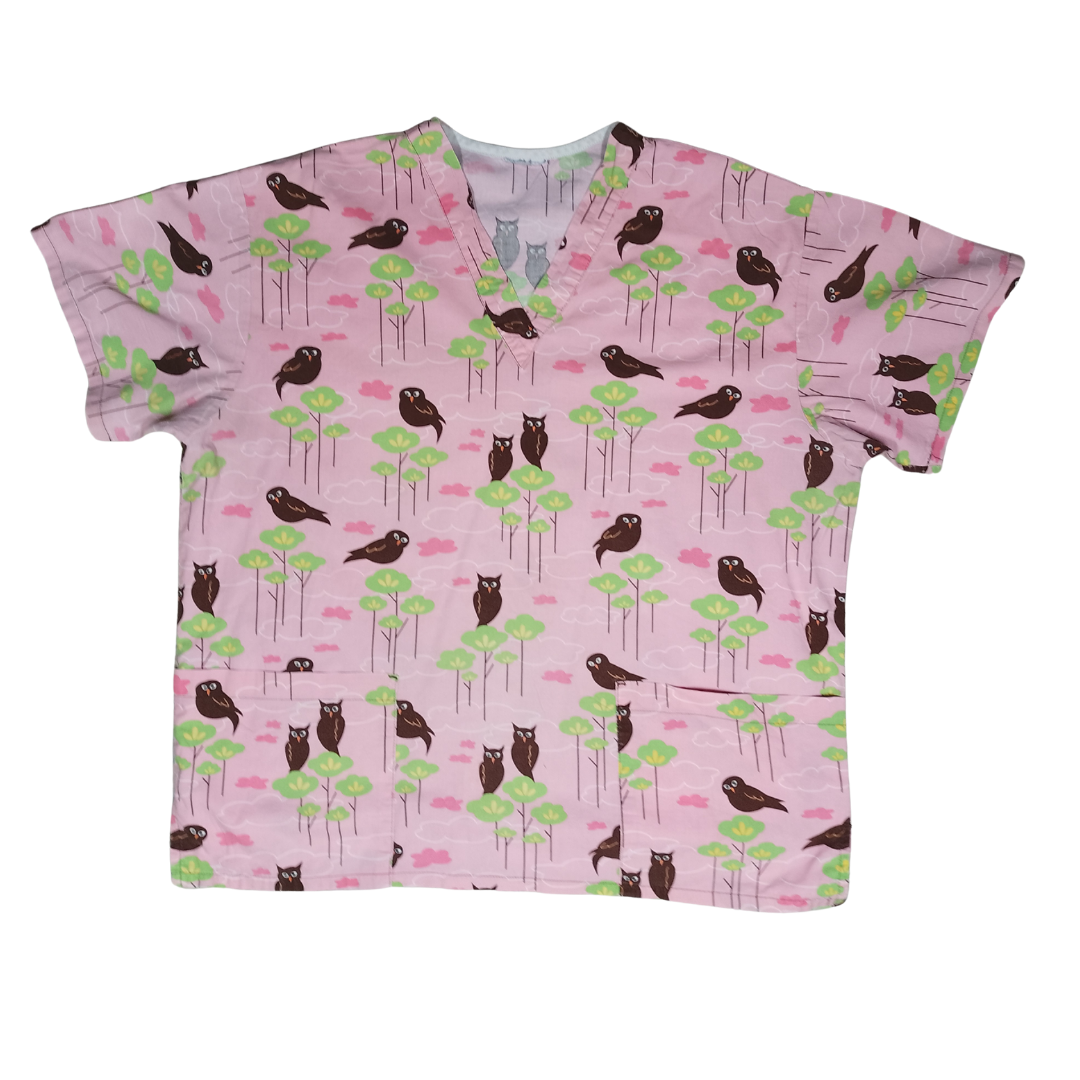 FILIPINA ESTAMPADO DE PAJAROS A11FXL