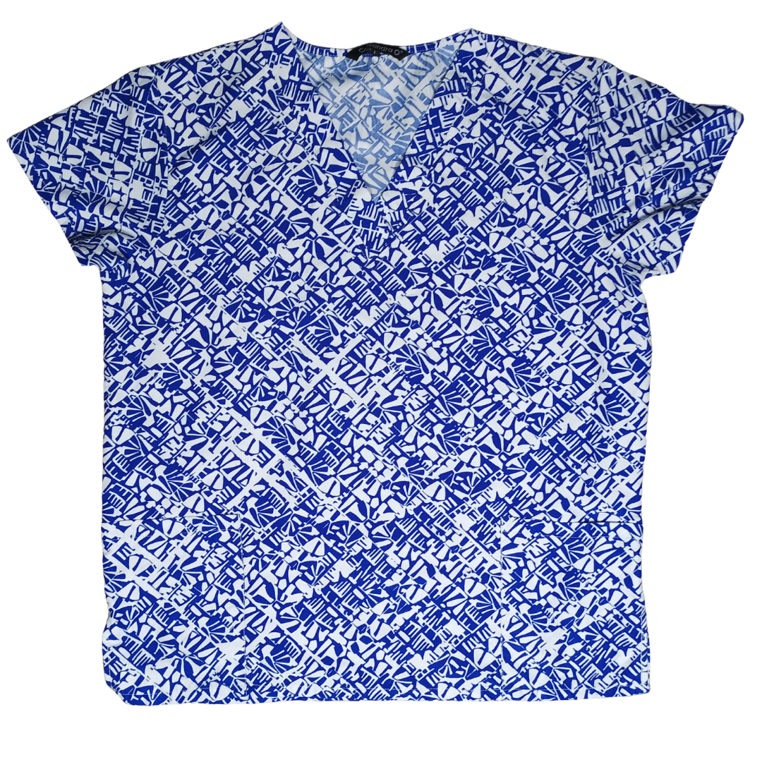 FILIPINA ESTAMPADO AZUL CON BLANCO A6FL