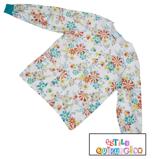 CUBREPOLVO ESTAMPADO FLOREADO 18FS