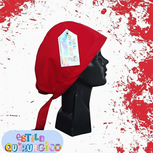 GORRO QUIRURGICO ROJO 1GR