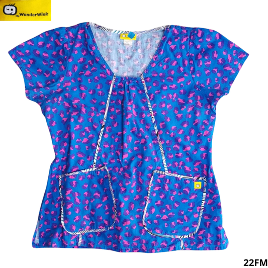 FILIPINA ESTAMPADA AZUL FLORES 22FM