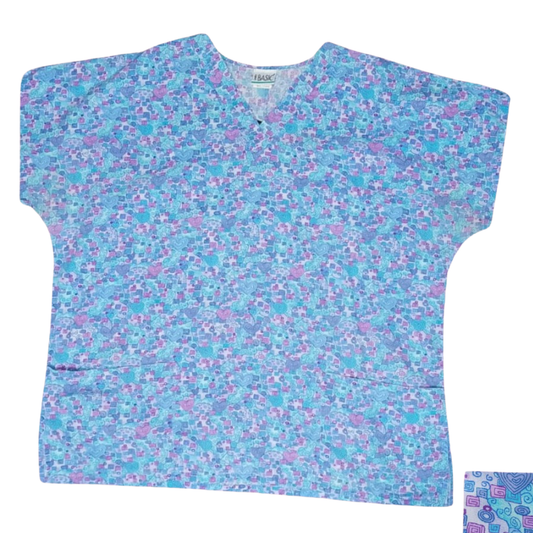FILIPINA ESTAMPADA AZUL 36FXL