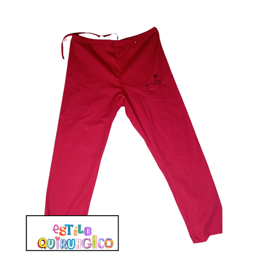 PANTALON ROJO CON NOMBRE 4PS