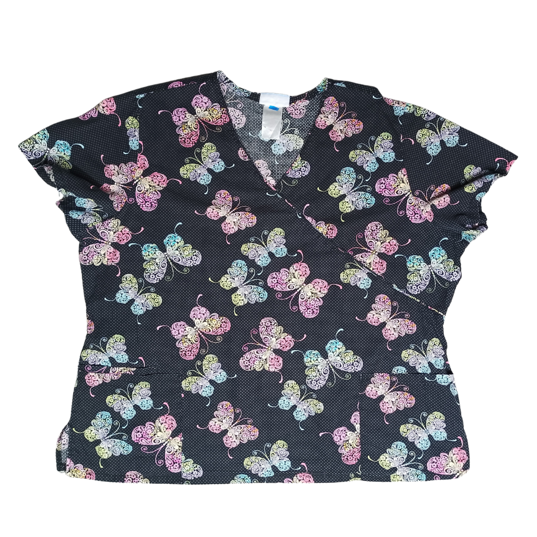 FILIPINA ESTAMPADO MARIPOSAS NEGRO A13F2XL