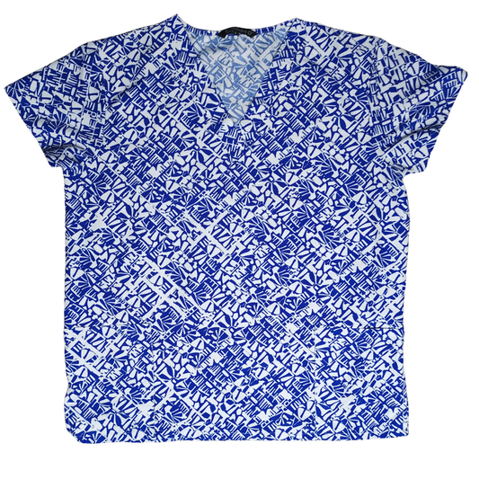 FILIPINA ESTAMPADO AZUL CON BLANCO A6FL