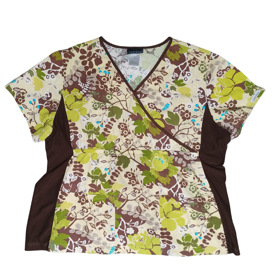 FILIPINA ESTAMPADO CAFÉ Y VERDE A8F2XL